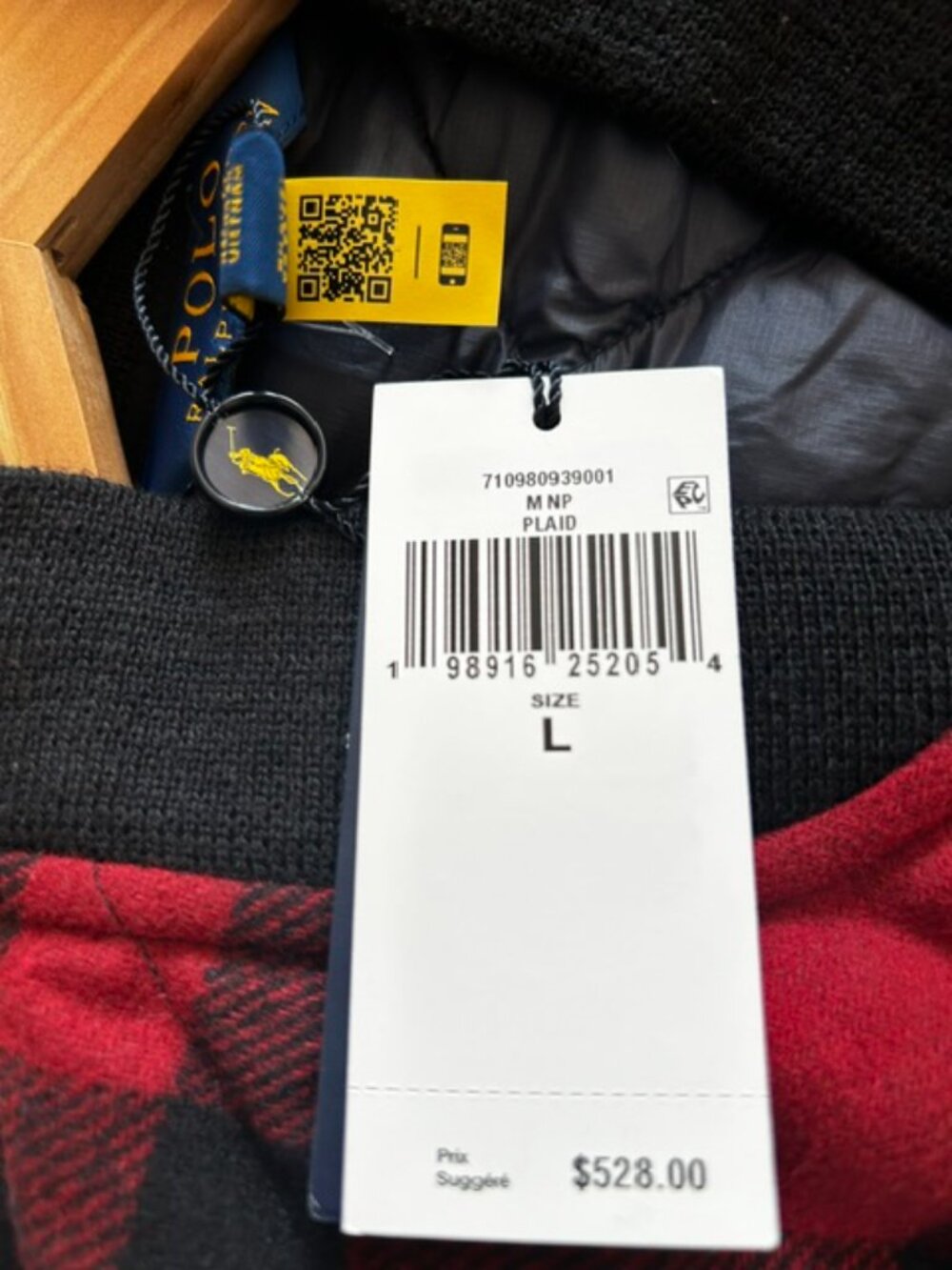 Polo Ralph Lauren Buffalo Check Wool-Blend Jacket NWT size: L - Picture 10 of 11